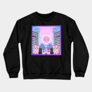 Kitty Pink Crewneck Sweatshirt